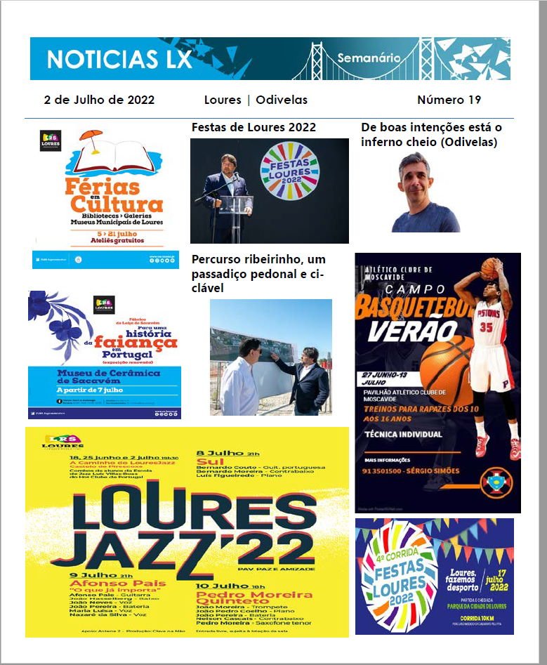 Semanário NoticiasLx edição de 2 de Julho de 2022   Loures | Odivelas