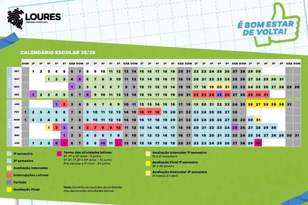 Calendário Escolar 2025/2026