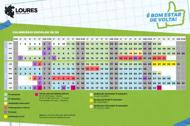 Calendário Escolar 2025/2026