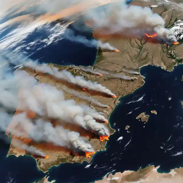 Na Península arderam mais de 6.000 Km2 Fogos
